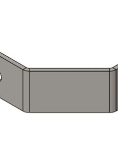 Bracket f/panel f/DryWet feeder, long, SST